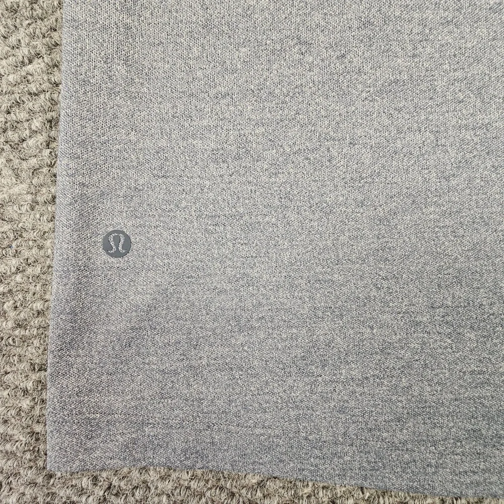 Lululemon Evolution Polo Shirt Mens Large Heathered Grey Short Sleeve Golf Top